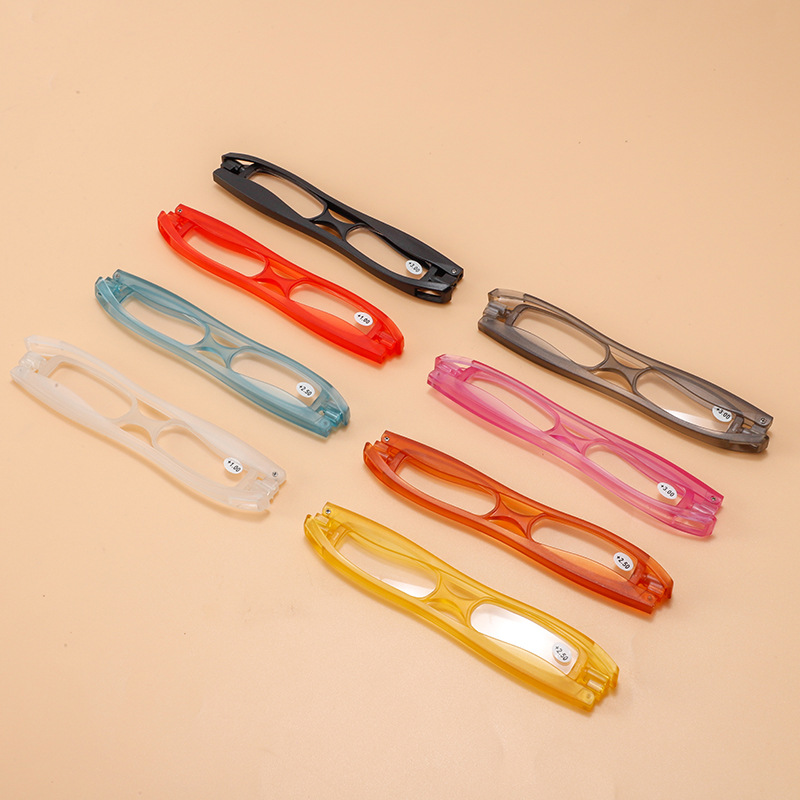 新款360度旋转老花镜折叠便携高清男女 笔筒老花眼镜跑江湖摆地摊