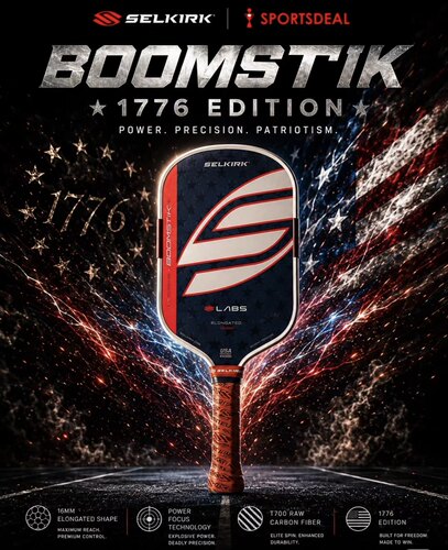 Selkirk  LABS 1776复古Boomstik 第五代泡沫芯匹克球拍 美国进口