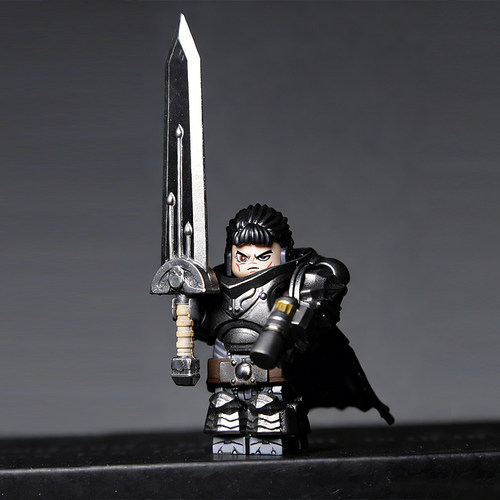 适用国产积木人仔重甲战士大剑格斯狼王战马坐骑第三方玩具GP104