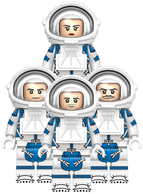 适用乐高积木小人仔航空太空人宇航员空间站第三方拼装玩具G0147
