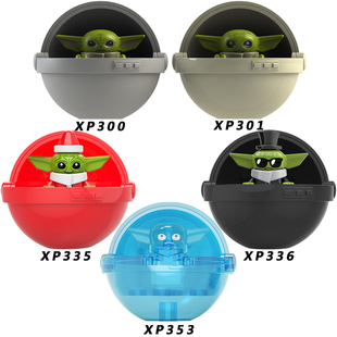 兼容国产星球大战圣诞款尤达宝宝飞行太空婴儿积木人仔XP353玩具