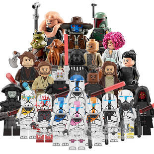兼容国产星球大战积木人仔克隆兵西斯审判者护卫黑武士拼装玩具