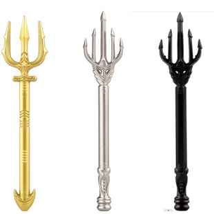 兼容国产第三方武器配件海王金色三叉戟益智拼装积木玩具MOC散件