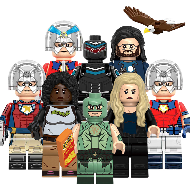 适用乐高DC和平使者自杀小队义警超级英雄拼装积木人仔玩具RZL007