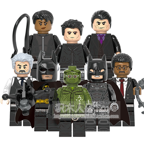 积木人仔蝙蝠侠猫女超英玩具