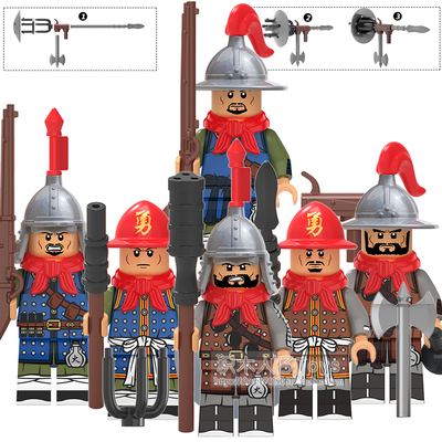 乐高积木人仔kt1090近代明清火枪