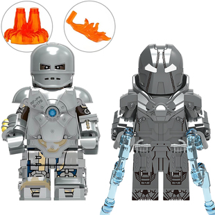 兼容国产积木人仔钢铁侠反派鞭索CQ03丧鞭第三方益智拼装玩具礼物