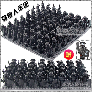 兼容国产第三方人仔配件霍比特人矮人中古散件武器盾牌盔甲大剑长