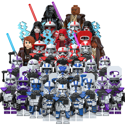 适用乐高星球大战积木人仔克隆人士兵震击部队帕尔帕廷玩具TV6119