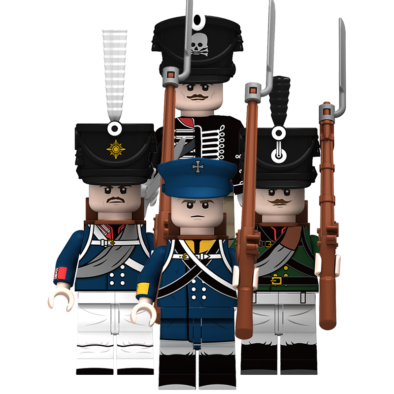 乐高积木人仔拿破仑战争拼装玩具