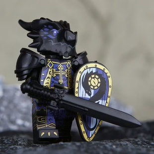 适用于乐高龙骑士与地下城暗黑亡灵龙人仔第三方拼装积木男孩玩具