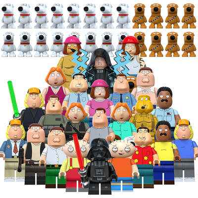 适用乐高恶搞之家皮特克里斯梅格第三方拼装玩具TV6304 6305 6306