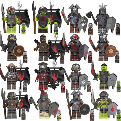 霍比特人戒灵强兽人拼装玩具