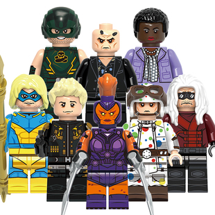 兼容国产积木人仔DC漫威超英自杀小队沃勒思考者波点人玩具G0106