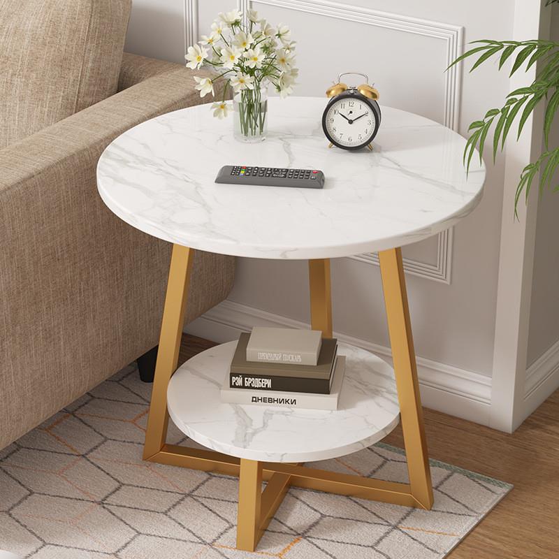 德国精工茶几茶桌家用小户型可移动茶几轻奢现代圆形边几客厅高级