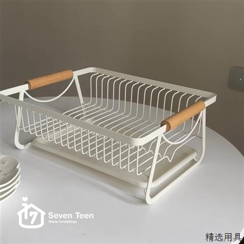 厨房沥水架碗碟架餐具置物架子多功能碗盘柜台面铁艺厨具水杯收纳