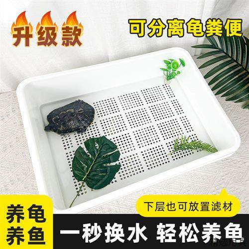 新型乌龟生态缸造景绿植双层龟便分离养龟隔离发色盒饲养育苗盆,宠物/宠物食品及用品,龟缸,淘宝优惠券,粉丝福利购,淘宝优惠卷