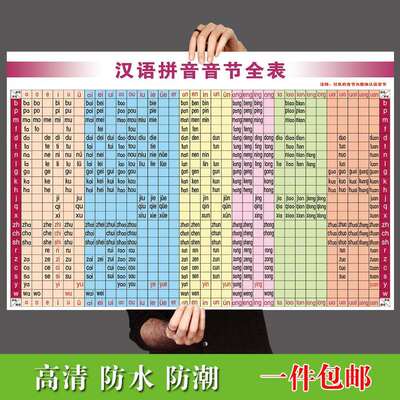 小学一年级汉语拼音音节全字母表