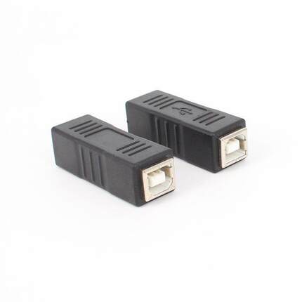 特价USB BF转BFB母对B母扫描仪打印机数据线延长对接方口转接头8