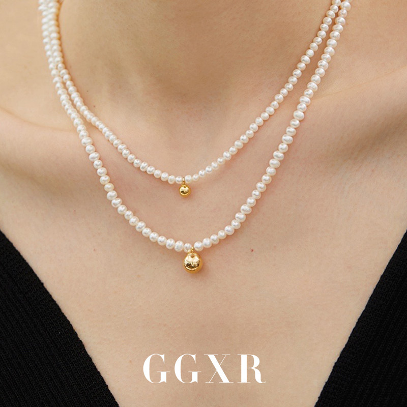 GGXR 美国14k注金球球项链简约气质百搭基础款锁骨链