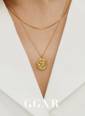 项链GGXR美人鱼金币项链