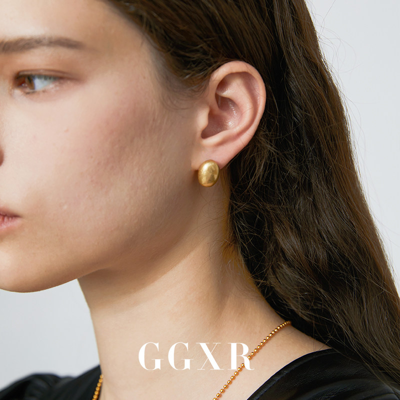 GGXR 极简椭圆胖豆子耳环无耳洞耳夹高级感冷淡风 松本奈惠同款,饰品/流行首饰/时尚饰品新,耳夹,淘宝优惠券,粉丝福利购,淘宝优惠卷