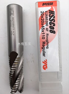 进口韩国YG 高钴白钢加硬粗皮玉米波刃四刃铣刀10/12/16-32 E2685