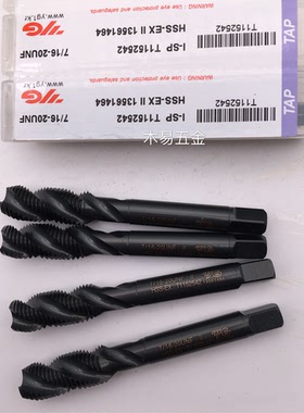 进口韩国YG美制T1152黑色螺旋丝锥机攻4-40 6-323/4-10-24 1/4 3/