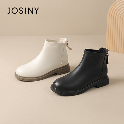 卓诗尼女鞋春季新款短靴