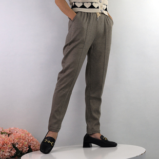 2023年新款秋冬女士裤子休闲抽绳收脚百搭束脚铅笔裤舒适显瘦日常