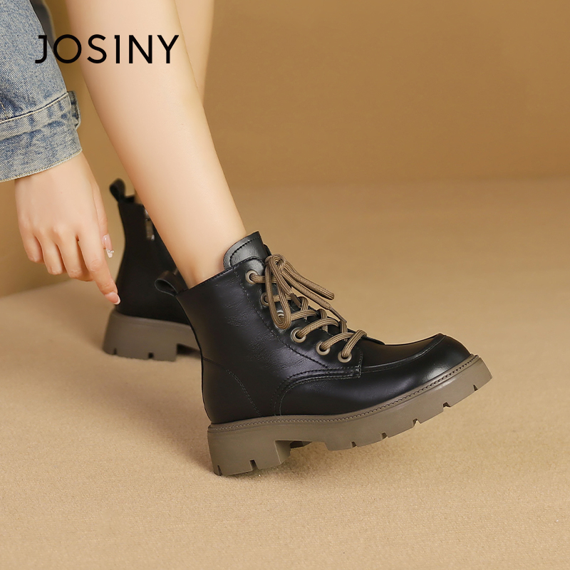 卓诗尼女鞋马丁靴厚底百搭潮鞋