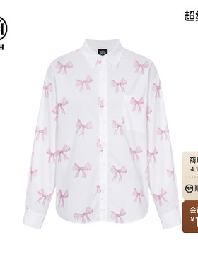 TCH轻奢潮牌蝴蝶结烫钻宽松休闲百搭衬衫外套春夏新款T75C13E9013