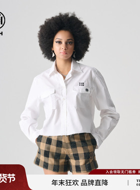 TCH 轻奢夏季新款烫钻宽松衬衫上衣T72B136007