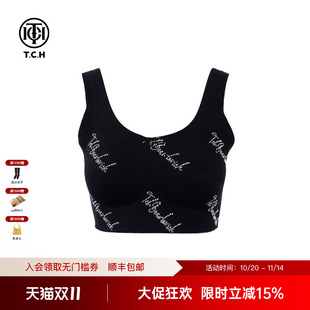 TCH私服潮牌重工烫钻时尚 T72C03E5004 百搭美背吊带秋冬新款