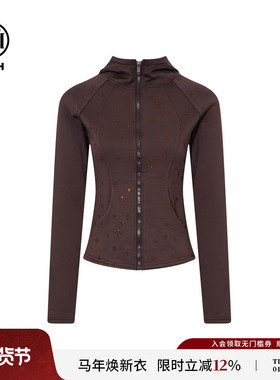 TCH烫钻加绒保暖连帽修身显瘦短外套女潮2025秋冬新款T75D27E1059