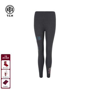 新款 打底裤 烫钻时尚 显瘦加绒瑜伽裤 T75D23E5003 修身 TCH私服25冬季