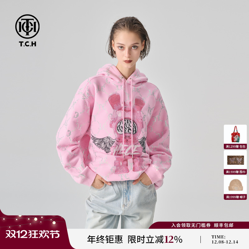 2024轻奢烫钻TCH轻奢宽松