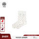 TCH轻奢时尚 潮牌烫钻百搭中筒袜女秋冬波点白色袜子T75D55E1007