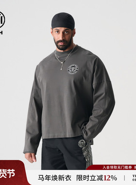 【严浩翔同款】TCH 轻奢2025春夏新款烫长袖T恤T72A086038