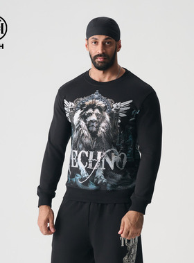 TCH 轻奢2025春季新款烫钻宽松圆领衫卫衣经典系列T72A116038