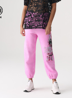 TCH 轻奢卫裤2025春季新款时髦烫钻宽松经典系列长裤T72A206105