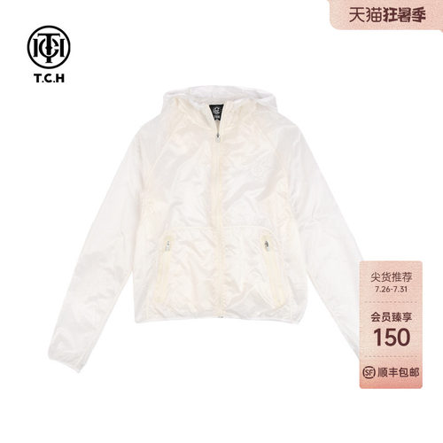 TCH轻奢夏季新款烫钻百搭连帽外套男女同款T72B276010