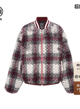 TCH轻奢潮牌烫钻棒球服宽松百搭夹克外套女2025冬新款T75D27E9003