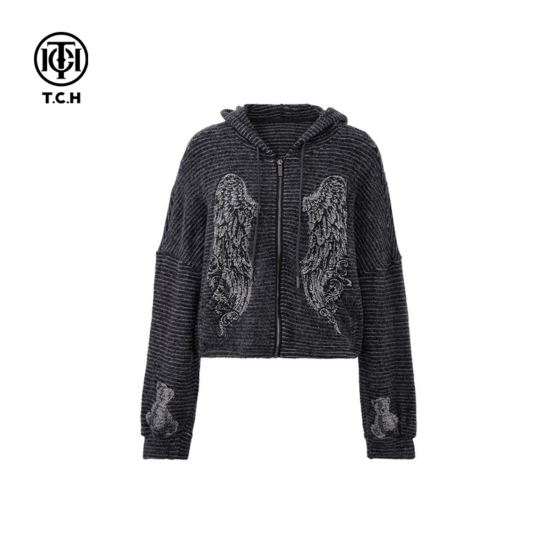 私服-TCH时尚潮牌斜拉链