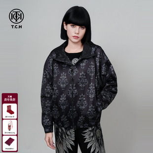 T75C27E9003 户外连帽棉服外套男女同款 TCH轻奢潮流2025冬季 新款