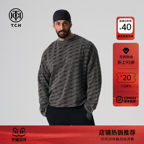 TCH2026秋季新款潮牌烫钻长袖T恤时尚男女同款轻奢系列T72A086020