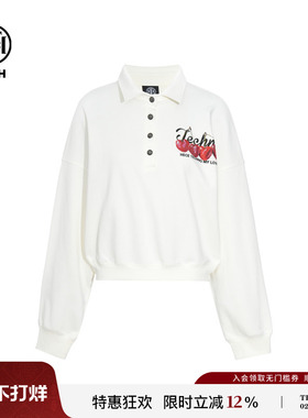 TCH轻奢潮牌烫钻宽松卫衣通勤百搭减龄上衣25秋冬新款T75C11E9016