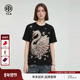TCH潮酷百搭星光点缀烫钻天鹅短袖 T恤女2026年春夏新款 T78B106005