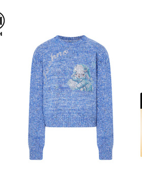 TCH韩版百搭洋气减龄圆领绵羊毛针织衫女2025冬季新款T75D09E1162