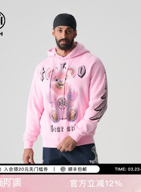 TCH轻奢2025春季新款宽松烫钻连帽卫衣帽衫经典系列T72A12026011